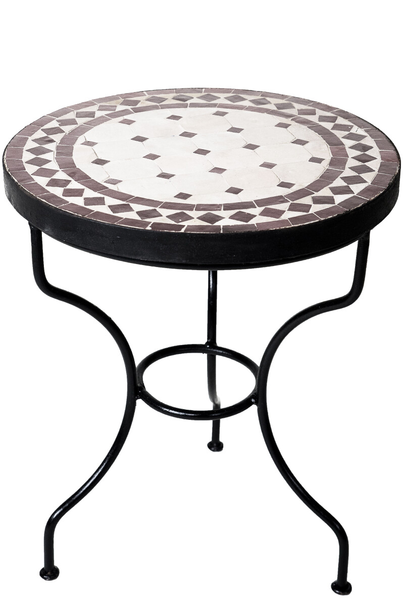 Table en mosaïque Marrakech beige-m box