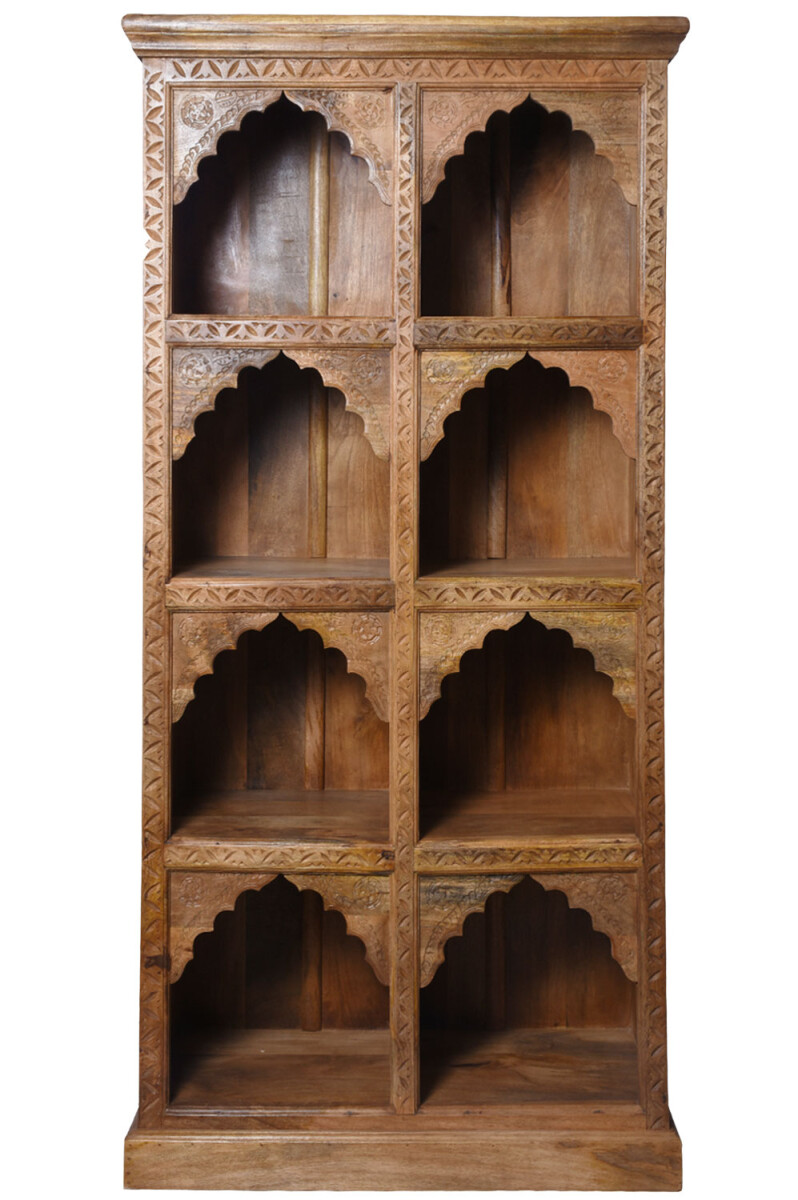 Biblioth&egrave;que orientale en bois massif Fawad