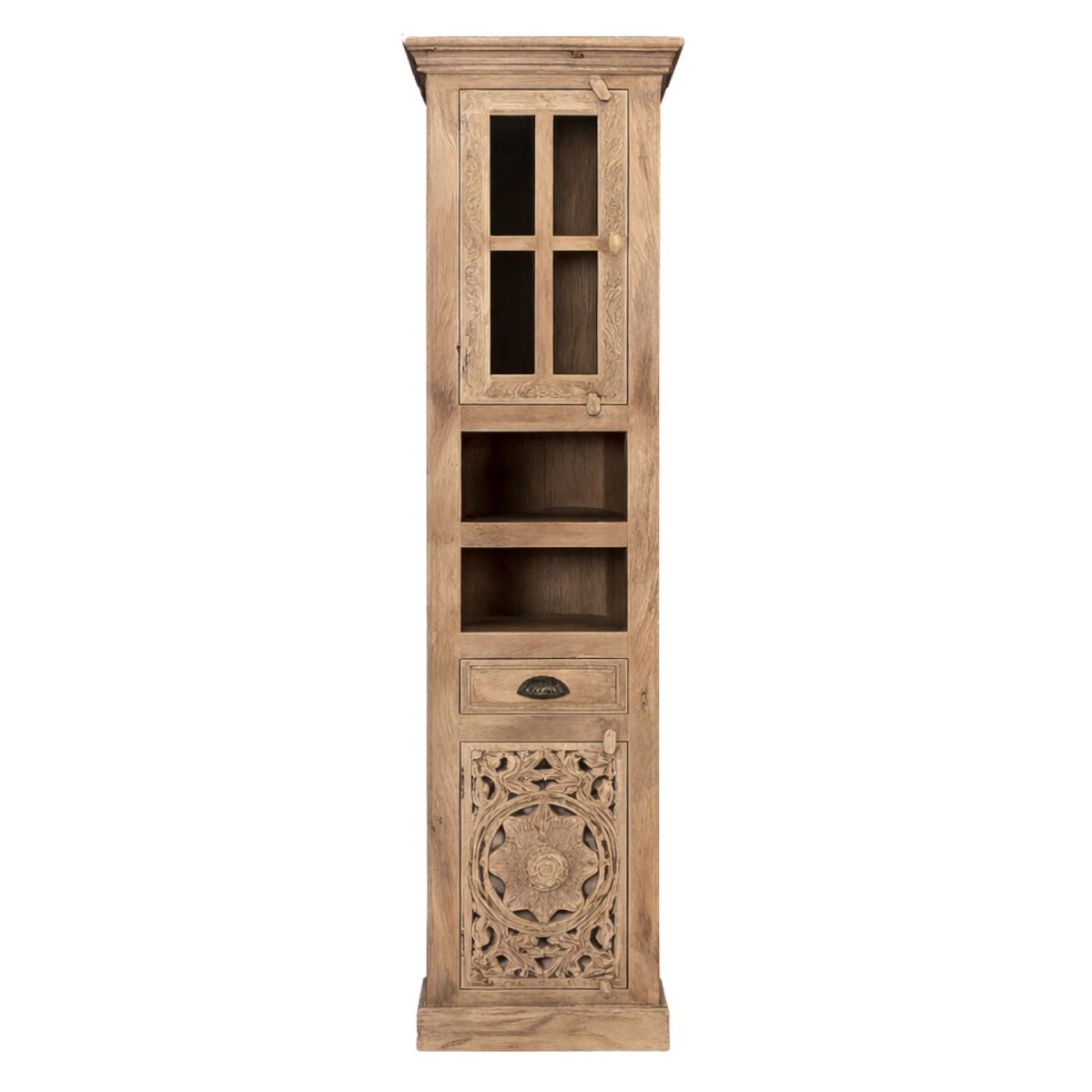 Meuble de salle de bains Kirpal Nature, style oriental, en b