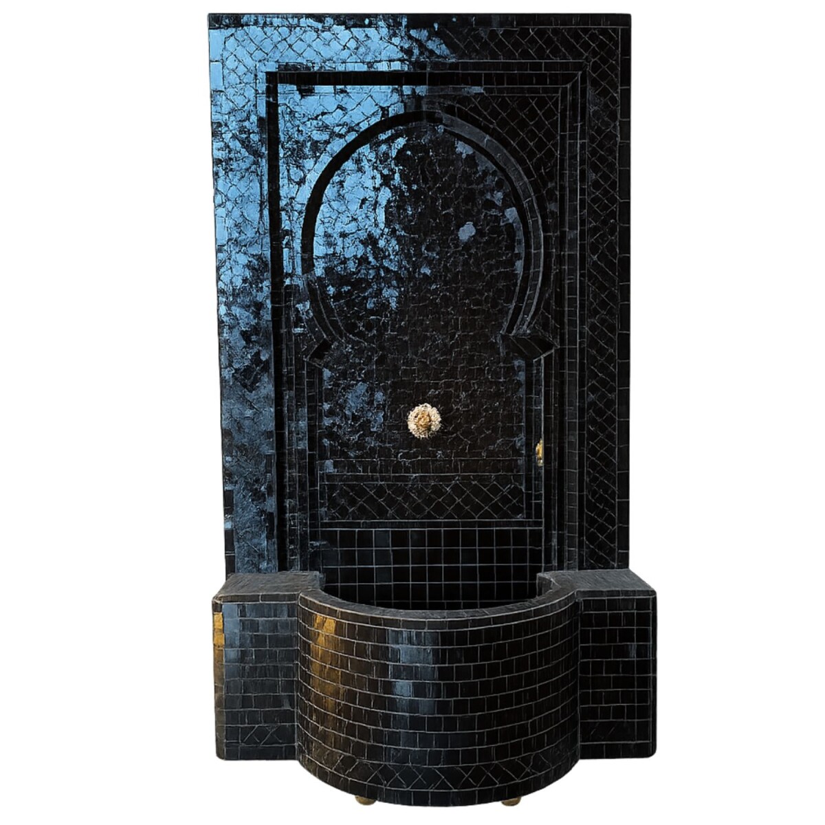 Fontaine de jardin marocaine en mosaïque 130 cm | Fonta