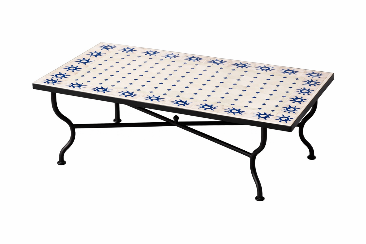 Table en mosaïque marocaine Soleil  box