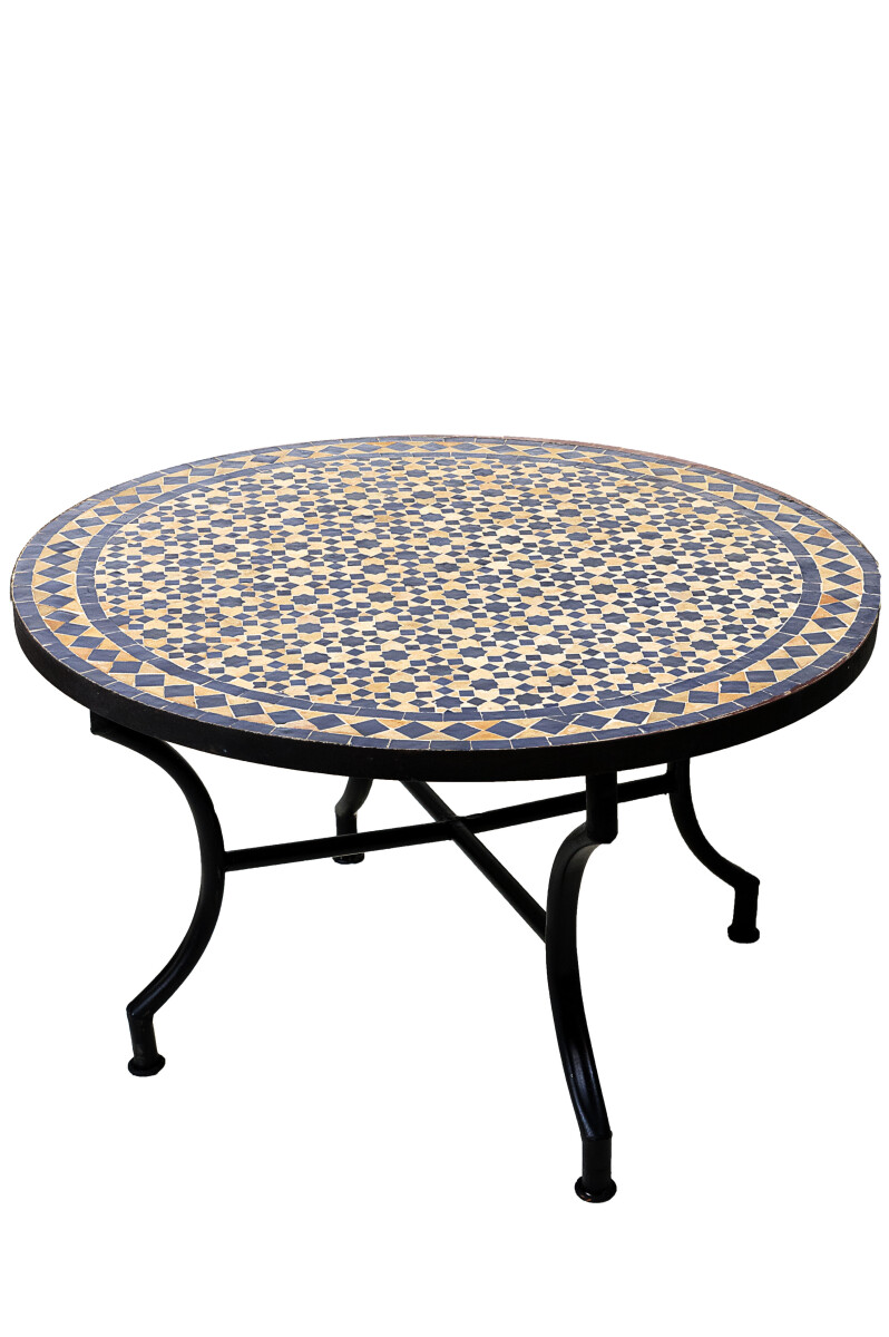 Table en mosaïque marocaine Albaici box