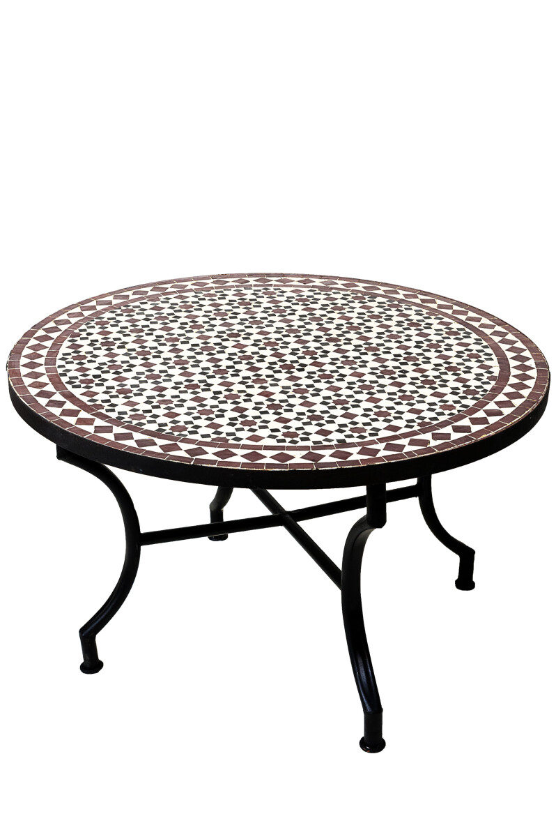 Table en mosaïque marocaine Albaici box