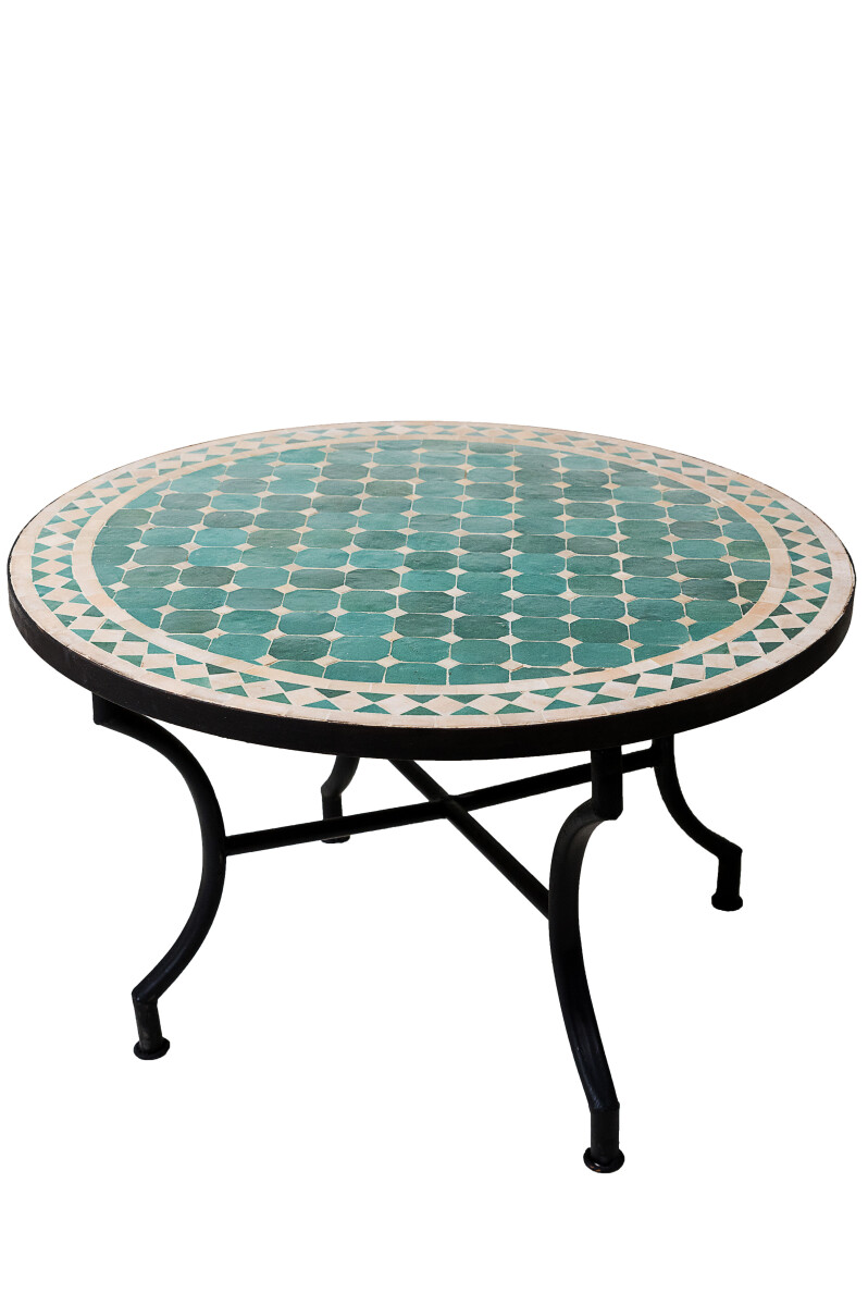 Table en mosaïque marocaine, Marrak box