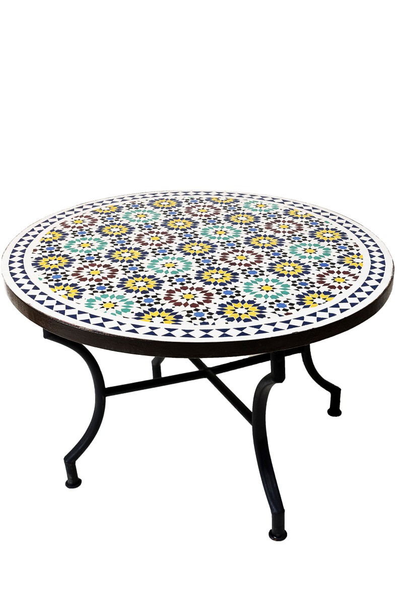 Table en mosaïque marocaine Albaici box