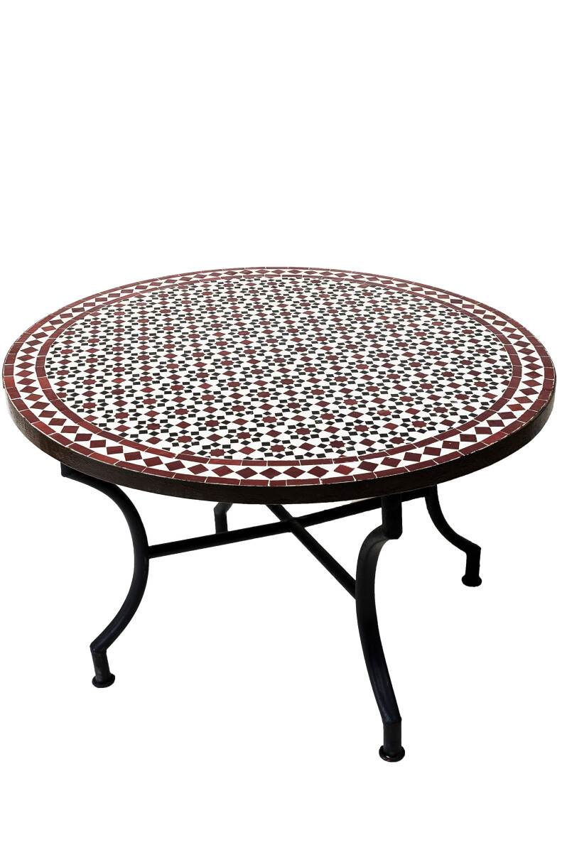 Table en mosaïque marocaine Albaici box