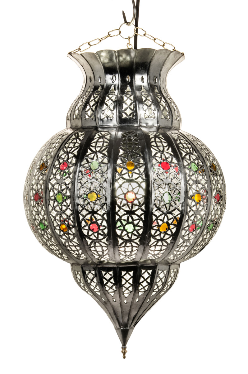 Suspension Jilan argentée 42 cm | box